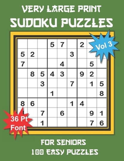 Very Large Print Sudoku Puzzles for Seniors: 100 Easy Sudoku for Adults: One Extra Large Print Puzzle Per Page and Space for Working Out the Answers,, Youdosudo - Paperback - 9798676963071