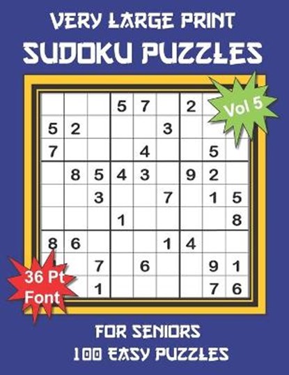 Very Large Print Sudoku Puzzles for Seniors: 100 Easy Sudoku for Adults: One Extra Large Print Puzzle Per Page and Space for Working Out the Answers,, Youdosudo - Paperback - 9798676964320