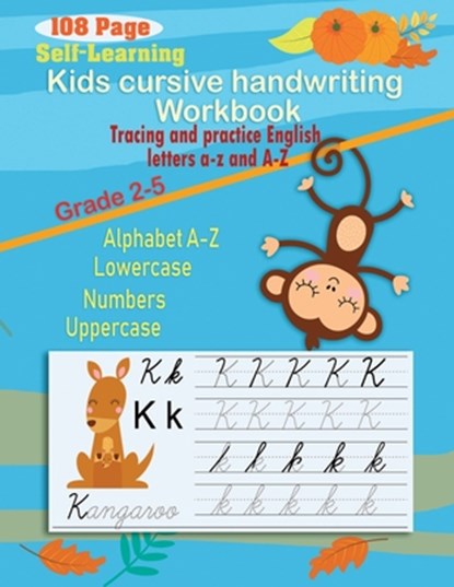 Kids cursive handwriting workbook: Self-Help Beginner cursive handwriting workbook for kids (Cursive number and letter)-cursive handwriting kindergart, Cedar Editor - Paperback - 9798678063878