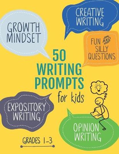 50 Writing Prompts for Kids, Creativity Builders - Paperback - 9798682620463