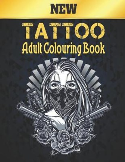 Colouring Book Tattoo Adult: Beautiful Stress Relieving 50 one Sided Tattoo Designs for Stress Relief and Relaxation Amazing Tattoo Designs to Colo, Qta World - Paperback - 9798687357944