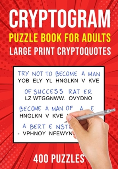 Cryptograms Puzzle Books for Adults, Puzzle King Publishing - Paperback - 9798692801500