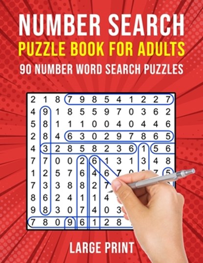 Number Search Puzzle Books for Adults, Puzzle King Publishing - Paperback - 9798693523883