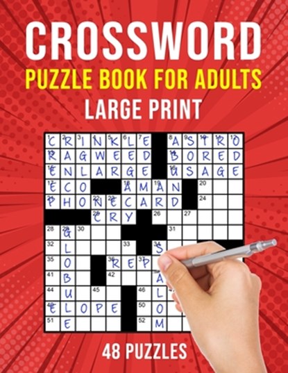 Crossword Puzzle Books for Adults Large Print: 48 Cross Word Puzzles for Adults or Seniors (US Version), Puzzle King Publishing - Paperback - 9798699737437