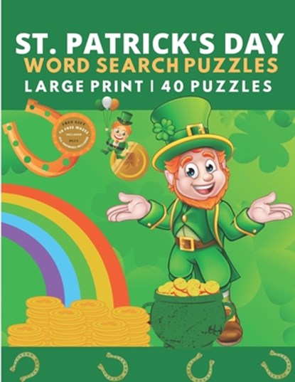 St Patrick's Day Word Search Puzzles, Blu Volta Publishing - Paperback - 9798705133536