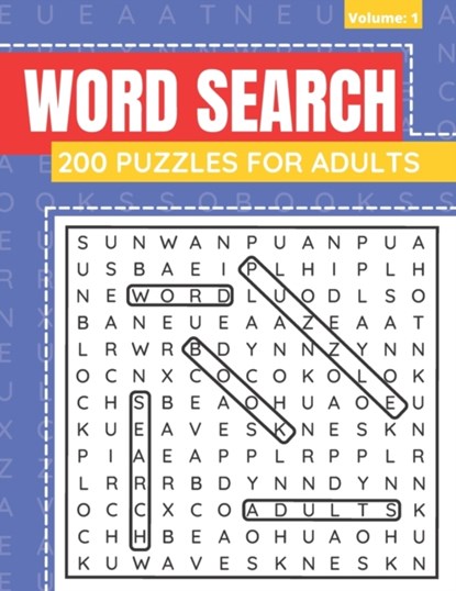 Word Search 200 Puzzles For Adults, BOOKS FUNAFTER BOOKS - Paperback - 9798713036737
