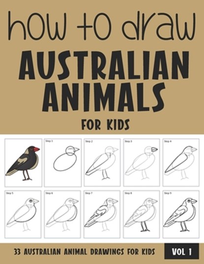 How to Draw Australian Animals for Kids, Sonia Rai - Paperback - 9798717194143