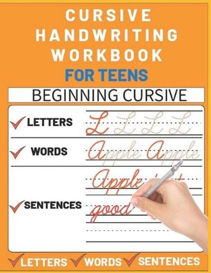 Cursive Handwriting Workbook for Teens: cursive writing practice workbook with perfect sentences for teens, tweens and young adults (cursive teens boo, Sultana Publishing - Paperback - 9798721795695