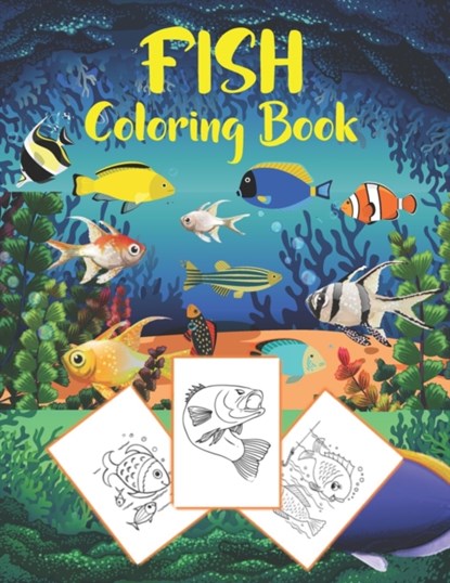 Fish Coloring Book, Dan Green - Paperback - 9798723763012