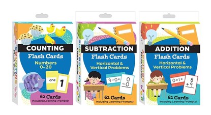 Math Flash Cards 3-Deck Set, Teacher Created Materials - Gebonden - 9798765999868