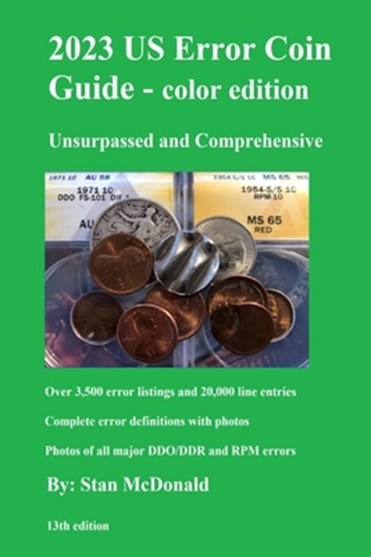 2023 US Error Coin Guide - Color Edition, Stan C McDonald - Paperback - 9798833537565