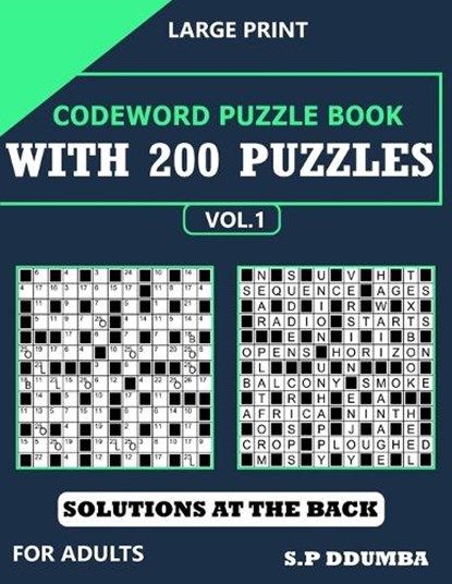 Codeword Puzzle Book with 200 Puzzles, Simon Peter Ddumba - Paperback - 9798850214517