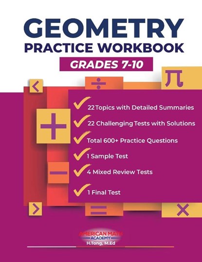 GEOMETRY PRACTICE WORKBOOK, American Math Academy - Paperback - 9798869116550