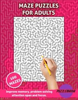 Maze Puzzle Book for Adults: Brain Games for Adults and Seniors. Challenging Maze Puzzles. Relaxing Memory Activities for Seniors. - Jason Stan - 9798878112260