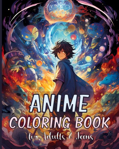 Anime Coloring Book, Rita Z. Adams - Paperback - 9798880681570