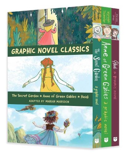 Graphic Novel Classics: The Secret Garden, Anne of Green Gables, and Heidi, Mariah Marsden - Paperback - 9798881603298