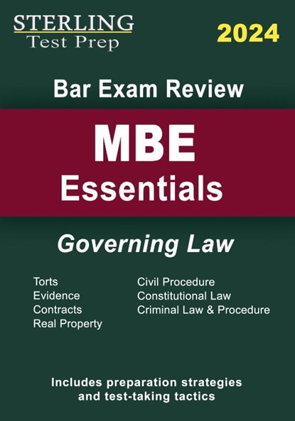 Sterling Bar Exam Review MBE Essentials, Sterling Test Prep - Paperback - 9798885571654