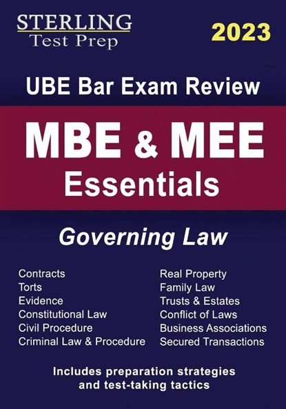 MBE & MEE Essentials, Sterling Test Prep - Paperback - 9798885571678
