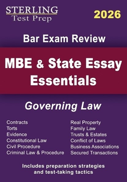 MBE and State Essay Essentials, Sterling Test Prep - Paperback - 9798885571692