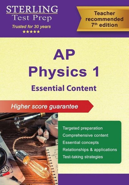 AP Physics 1 Essential Content, Sterling Test Prep - Paperback - 9798885572927