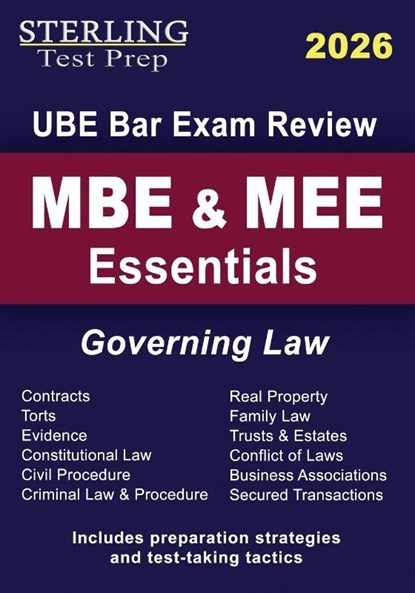 MBE & MEE Essentials, Sterling Test Prep - Paperback - 9798885573740