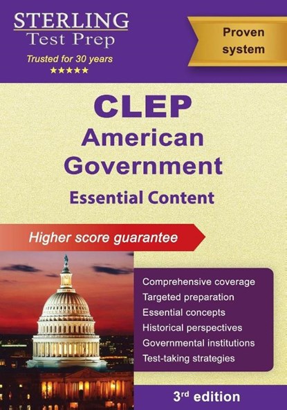 CLEP American Government, Sterling Test Prep - Paperback - 9798885573764