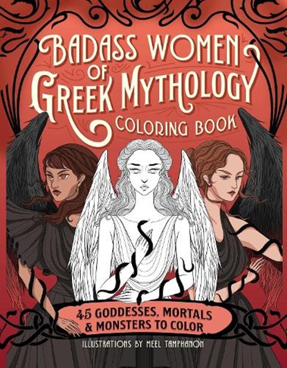 Badass Women of Greek Mythology Coloring Book, Meel Tamphanon - Paperback - 9798886084696