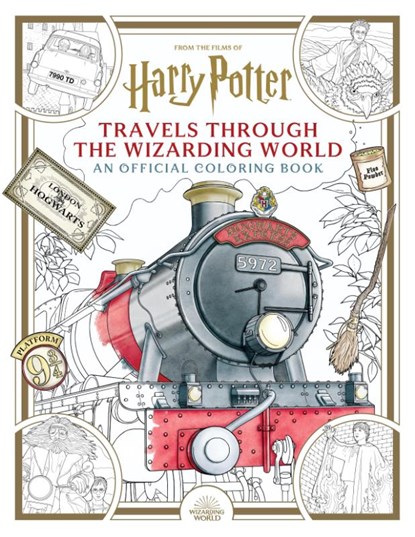 Harry Potter: Travels Through the Wizarding World: An Official Coloring Book, Insight Editions - Paperback - 9798886630893