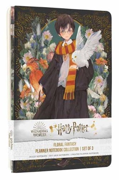 Harry Potter: Floral Fantasy Planner Notebook Collection (Set of 3), Insight Editions - Paperback - 9798886631432