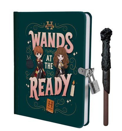 Harry Potter: Wands at the Ready Lock & Key Diary, Insight Editions - Gebonden - 9798886633832