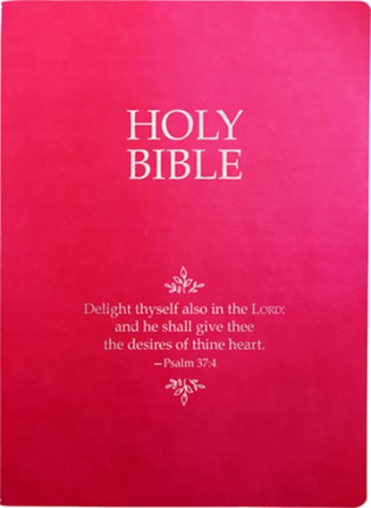 KJV Holy Bible, Delight Yourself in the Lord Life Verse Edition, Large Print, Berry Ultrasoft: (Red Letter, Pink, 1611 Version), Whitaker House - Gebonden - 9798887691954