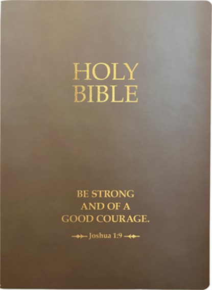 KJV Holy Bible, Be Strong and Courageous Life Verse Edition, Large Print, Coffee Ultrasoft: (Red Letter, Brown, 1611 Version), Whitaker House - Gebonden - 9798887691985