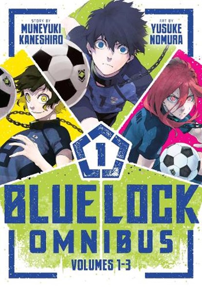 Blue Lock Omnibus 1 (Vol. 1-3), Muneyuki Kaneshiro - Paperback - 9798888778210
