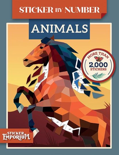 Sticker by Number Animals, Parragon Books - Paperback - 9798890191755