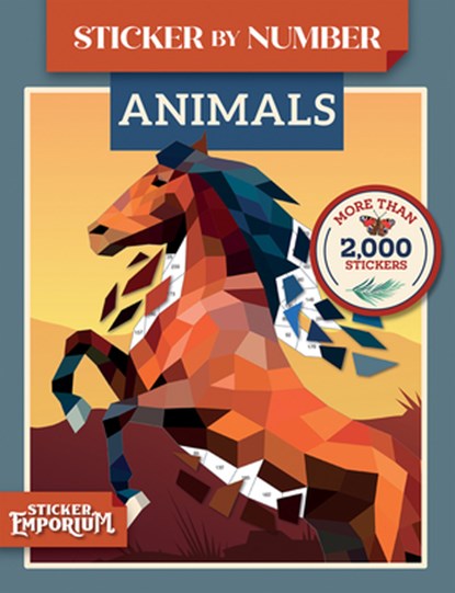 Sticker by Number Animals: Sticker Emporium, Parragon Books - Paperback - 9798890191755