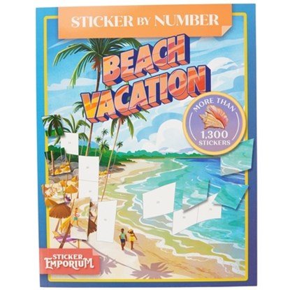 Sticker by Number Beach Vacation: Sticker Emporium, Katie Melrose - Paperback - 9798890191779