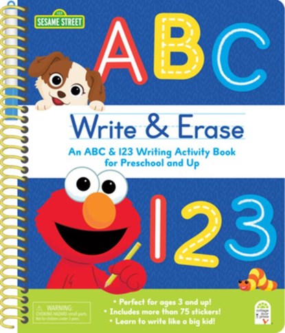 Sesame Street Write & Erase ABC and 123, Cottage Door Press - Paperback - 9798890194527