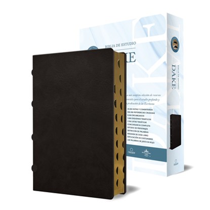 Rvr 1960 Biblia de Estudio Dake, Tamaño Grande, Piel Negra Con Índice / Spanish Rvr 1960 Dake Study Bible, Large Size, Black Leather, Index, Reina Valera Revisada 1960 - Paperback - 9798890980083