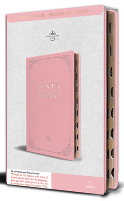 Biblia Rvr 1960 Letra Grande Tamaño Manual, Piel Rosada Con Índice / Spanish Bible Rvr 1960 Handy Size Large Print Leathersoft Pink with Index, Reina Valera Revisada 1960 - Paperback - 9798890982131