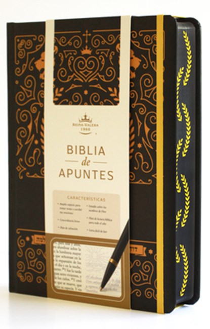 Biblia de Apuntes Rvr 1960 Td, Negro Y Oro (Edición Cantos Pintados) / Spanish Journaling Bible Rvr 1960 Hc Black and Gold, Reina Valera Revisada 1960 - Gebonden - 9798890982230