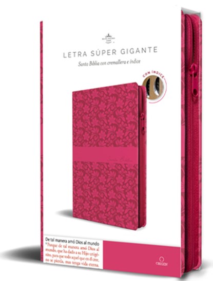 Biblia Reina Valera Revisada 1960 Letra Súper Gigante, Símil Piel Fucsia Rosada, Cremallera E Índice / Spanish Bible Rvr 1960 Super Giant Print, Fuchs, Reina Valera Revisada 1960 - Paperback - 9798890985712