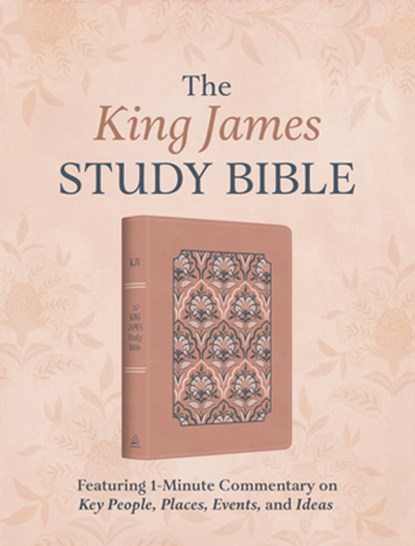 The King James Study Bible: Featuring 1-Minute Commentary on Key People, Places, Events, and Ideas [Women's Cover], Barbour Bibles - Paperback - 9798891512047