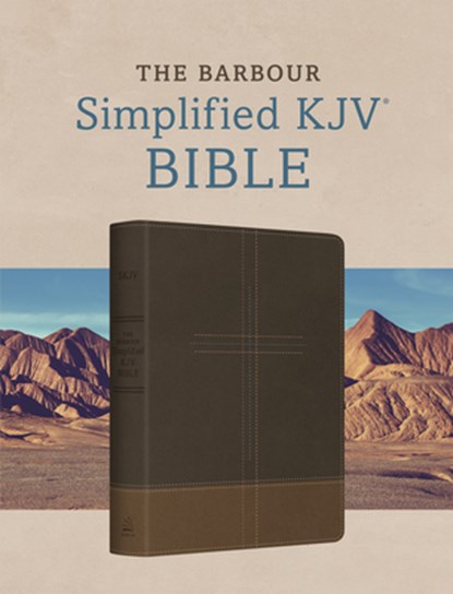 The Barbour Simplified KJV Bible--Deluxe Edition [Two-Tone Brown Stitched Cross], Barbour Bibles - Gebonden - 9798891512450