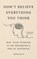 Don't Believe Everything You Think, Joseph Nguyen - Gebonden - 9798893310153