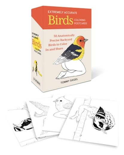 Extremely Accurate Birds Coloring Postcards: 50 Anatomically Precise Backyard Birds to Color and Share, Tommy Siegel - Gebonden - 9798894140216