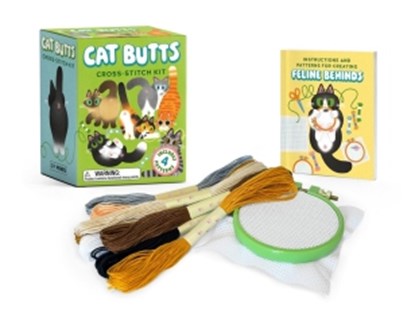 Cat Butts Cross-Stitch Kit, Sosae Caetano ; Dennis Caetano - Paperback - 9798894142685