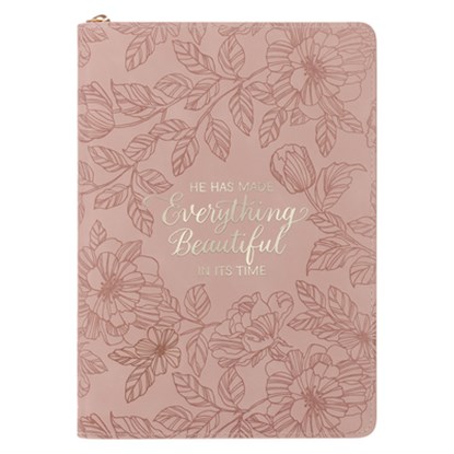 Journal Classic Zip Pink Everything Beautiful Ecc. 3:11, Christian Art Gifts - Gebonden - 9798896780618