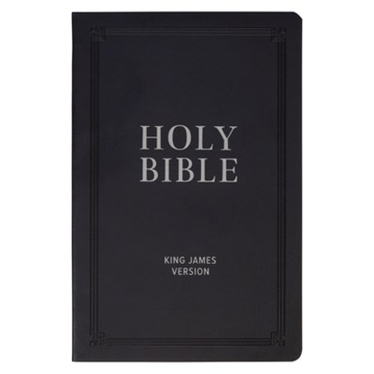 KJV Bible Gift Faux Leather, Black, Christian Art Gifts - Paperback - 9798896780922
