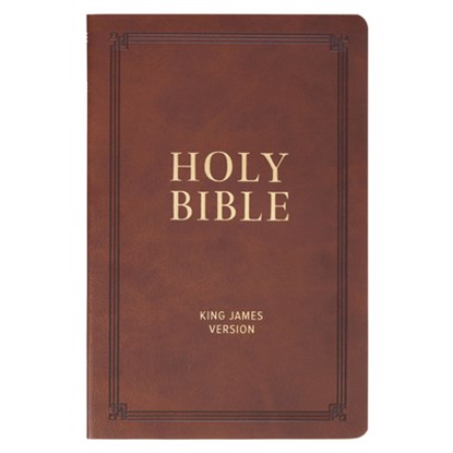 KJV Bible Gift Faux Leather, Brown, Christian Art Gifts - Paperback - 9798896780939