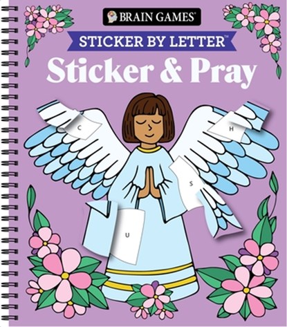Brain Games - Sticker by Letter - Sticker & Pray, Publications International Ltd - Paperback - 9798897460281